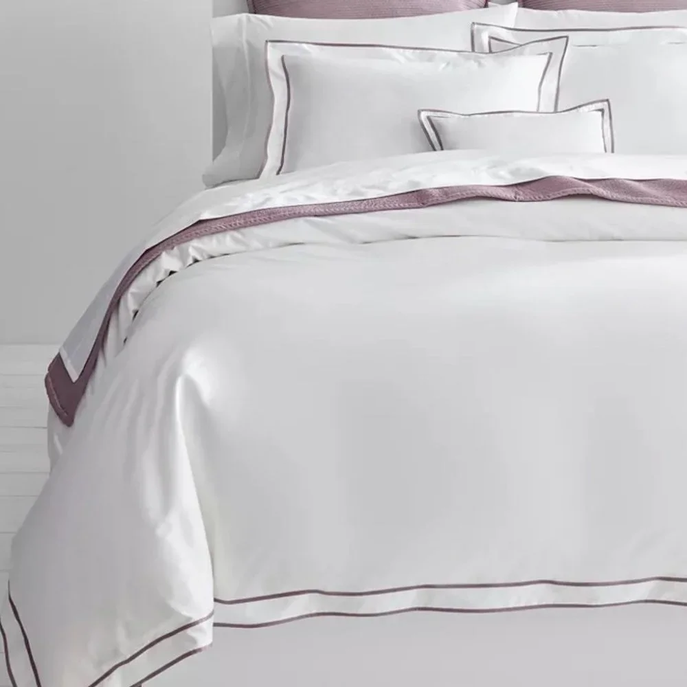 Lauren Ralph Lauren Spencer Cotton Sateen King Duvet Cover Deep Lavender
